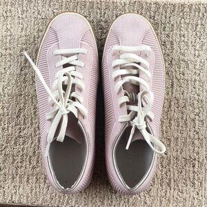 Rothy's Pink and White Sneakers Casual Comfort